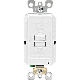 Leviton GFRBF-W SmartlockPro Blank Face w/Indicator Light 20A Self Testing White GFRBF-W