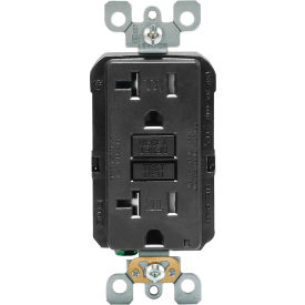 Leviton GFTR2-E SmartlockPro Self-Test GFCI Receptacle Tamper Resistant 20A Black GFTR2-E