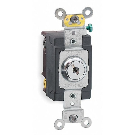Wall Switch, 1-Pole, Maintained, Metallic MPN:1221-2KL