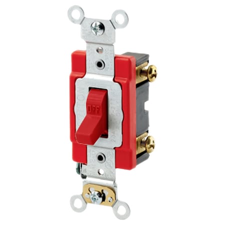 Wall Switch, 2 hp, Toggle, 20 A, Red MPN:1221-2R