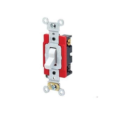 Toggle 3-Way Illum Ind Gr 20A White MPN:1223-LHW