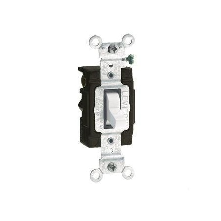 Toggle 3-Way Illum Commercial 15A White MPN:5503-LHW