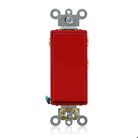 Decora Plus Rocker 3A Momentary Red MPN:56081-2R