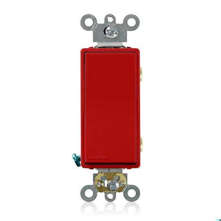 Decora Plus Rocker Double-Pole 20A Red MPN:5622-2R