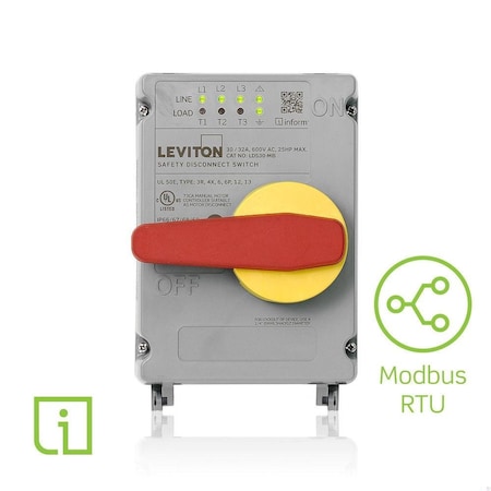 Disconnect Switch, Nonfusible, 3PST, Three Phase, NEMA 12, 13, 3R, 4, 4X, 6, 6P, Indoor/Outdoor MPN:LDS30-MB