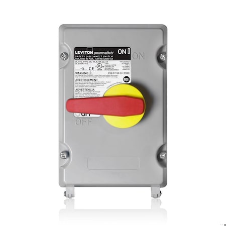 Disconnect Switch, Nonfusible, 3PST, Three Phase, NEMA 12, 13, 3R, 4, 4X, 6, 6P, Indoor/Outdoor MPN:LDS60-AX