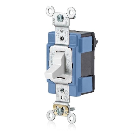 Lev-Lok Toggle 15A 3-Way Illum White MPN:M1203-LHW