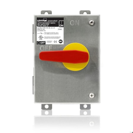 Disconnect Switch, Nonfusible, 3PST, Single Phase, NEMA 12, 13, 3R, 4X, Indoor/Outdoor MPN:MDS6-AX