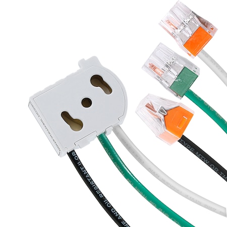 Recep Wiring Mod, 125Vac, 6In, Stranded MPN:MSTWL-WST