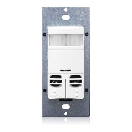 Wall Mount Sensor, Occupancy, Photocell, Vacancy, Hard Wired, White, 2, 400 sq ft, Fluorescent, Incandescent, LED MPN:OSSMD-GAW