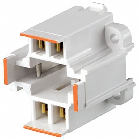 Lampholder, 75 W, White, 4-Pin (G24q-3) MPN:26725-403