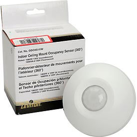 Leviton ODC0S-I1W Ceiling Mount Self-Contained Occupancy Sensor 120VAC White ODC0S-I1W