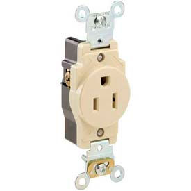 Leviton 5261-W 15a 125v Single Receptacle White 5261-W - Pkg Qty 10