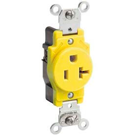 Leviton 5361-R 20a 125v Single Receptacle Red 5361-R - Pkg Qty 10