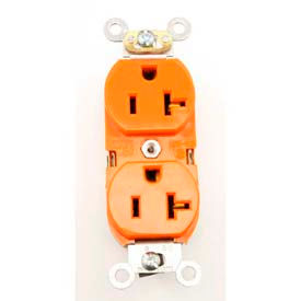 Leviton 5362-Ig 20a 125v Duplex Receptacle Isolated Ground Orange 5362-IG - Pkg Qty 10