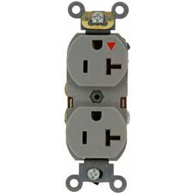 Leviton 5362-Igg 20a 125v Duplex Receptacle Isolated Ground Gray 5362-IGG - Pkg Qty 10