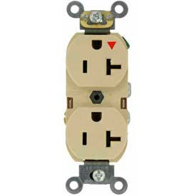 Leviton 5362-Igi 20a 125v Duplex Receptacle Isolated Ground Ivory 5362-IGI - Pkg Qty 10