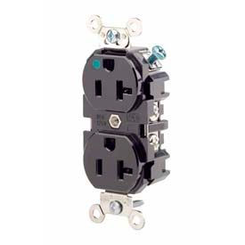 Leviton 8300-E 20a 125v Duplex Receptacle Black 8300-E - Pkg Qty 10