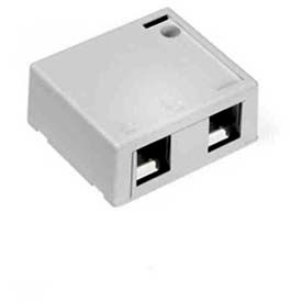 Leviton 41089-2WP QuickPort Surface Mount Housing 2-Port White 41089-2WP - Pkg Qty 56