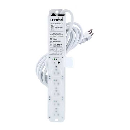 Outlet Strip, Surge, Rack Mounted, 6 5-20R, 5-20P, 15 ft., White MPN:53C6M-2S5