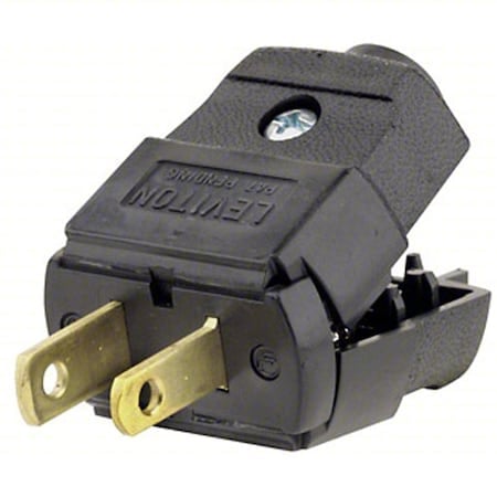Straight Blade Plug, 1-15P, 15 A, 125V AC, 2 Pole, Screw Terminals, Non-Grounded MPN:101-EP