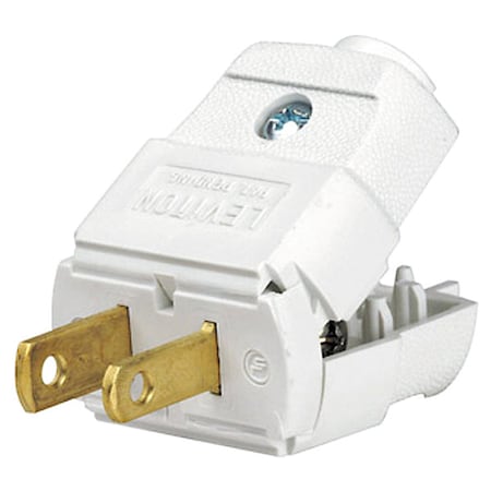 Straight Blade Plug, 1-15P, 15 A, 125V AC, 2 Pole, Screw Terminals, Non-Grounded MPN:101-WP