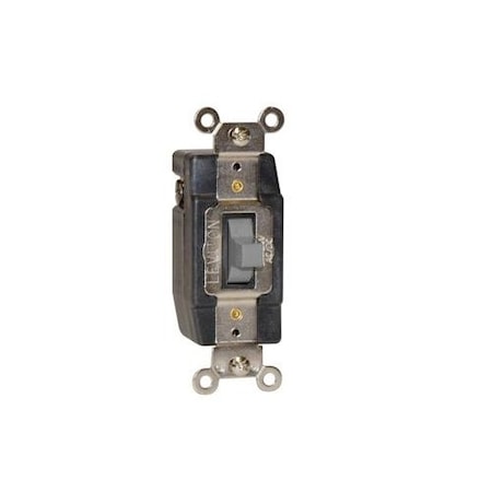 Wall Switch, Toggle, 3 A, Gray MPN:1081-GY