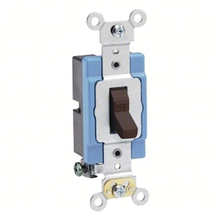 Wall Switch, 1/2 hp, Toggle, 15 A, Brown MPN:1201-2