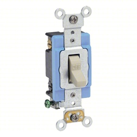 Wall Switch, 1/2 hp, Toggle, 15 A, Ivory MPN:1202-2I