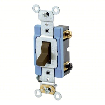 Wall Switch, 1/2 hp, Toggle, 15 A, Brown MPN:1203-2
