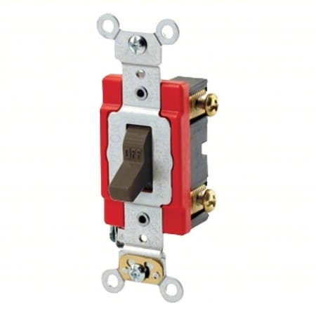 Wall Switch, 1 hp, Toggle, 20 A, Brown MPN:1221-2