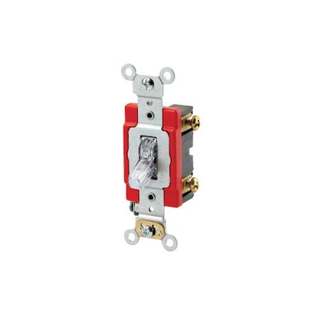 Wall Switch, 1 hp, Toggle, 20 A, Clear MPN:1221-PLC