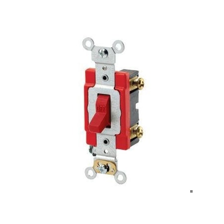 Wall Switch, 2 hp, Toggle, 20 A, Red MPN:1222-2R