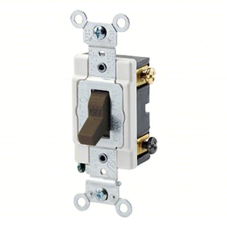 WallSwitch, 1hp, Toggle, 20A, Brown, PK10 MPN:1222-S
