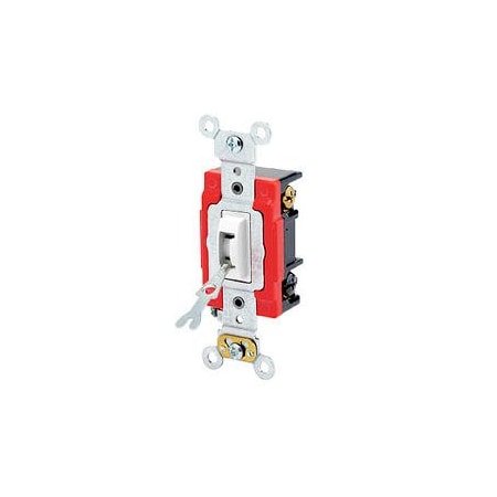 Wall Switch, 2 hp, Locking, 20 A, White MPN:1223-2WL