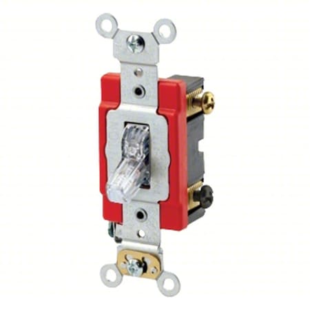 Wall Switch, 1 hp, Toggle, 20 A, Clear MPN:1223-7LC
