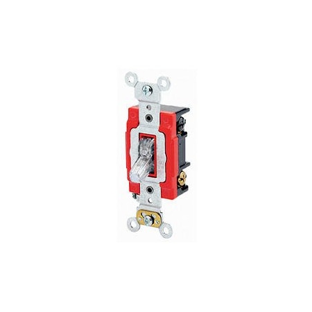 Wall Switch, 1 hp, Toggle, 20 A, Clear MPN:1223-PLC