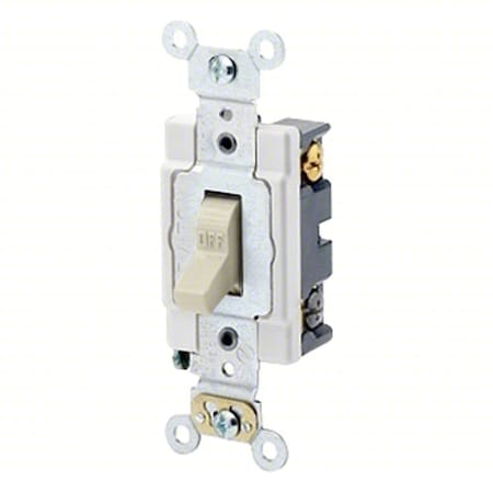 WallSwitch, 1hp, Toggle, 20A, Ivory, PK10 MPN:1224-SI