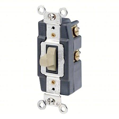 Wall Switch, 1 hp, Toggle, 20 A, Ivory MPN:1257-I