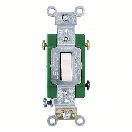 Wall Switch, 1/2 hp, Toggle, 15 A, Ivory MPN:1281-W