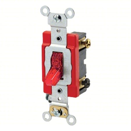 Wall Switch, 1 hp, Toggle, 20 A, White MPN:1285-W