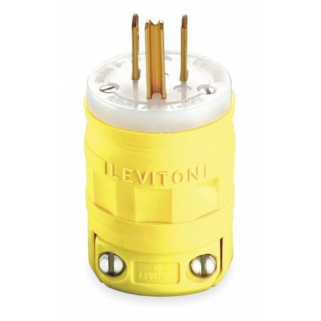 Straight Blade Plug, 5-15P, 15 A, 125V AC, 2 Pole, Screw Terminals, Grounded MPN:1447