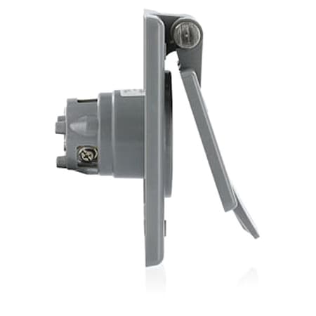 Straight Blade Receptacle, 20 A, 125V AC, 2 Pole, 3 Wire, Flush Mount, Grounded MPN:15378-CWP