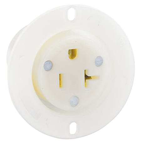 Straight Blade Receptacle, 5-20R, 20 A, 125V AC, 2 Pole, 3 Wire, Flush Mount, Grounded MPN:15379-C