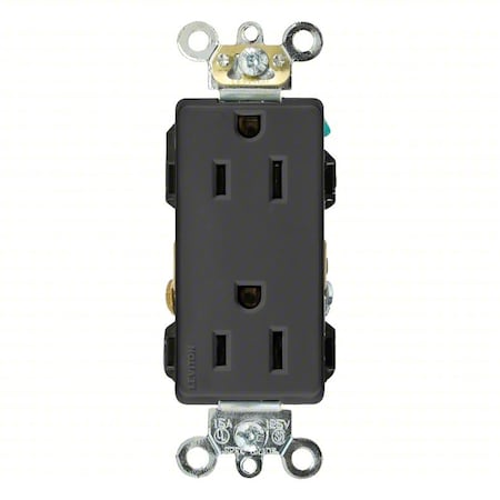 PlugsandReceptacles, 15A, 125VAC, Blk, Nylon MPN:16262-E