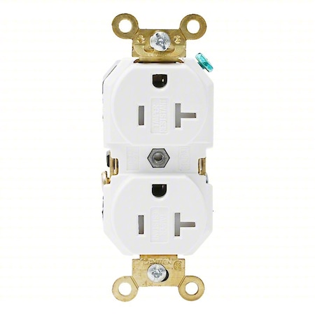 PlugsandReceptacles, 15A, 125VAC, Wht, Nylon MPN:16262-HGW