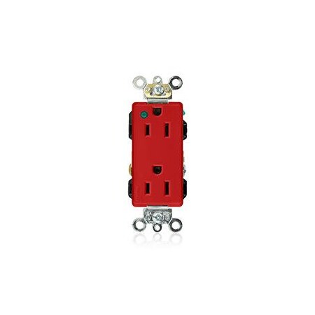 Duplex Straight Blade Receptacle, 5-15R, 15 A, 125V AC, 2 Pole, 3 Wire, Flush Mount, Grounded MPN:16262-PLR