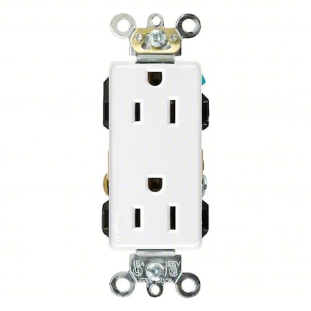 PlugsandReceptacles, 15A, 125VAC, Wht, Nylon MPN:16262-W