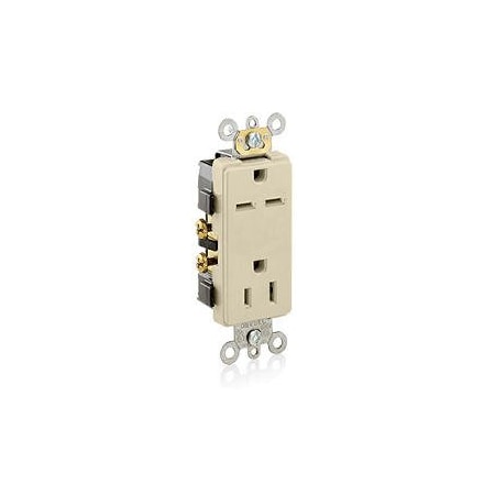 Straight Blade Receptacle, 5-15R, 6-15R, 15 A, 125/250V AC, Self-Grounded MPN:16292-I