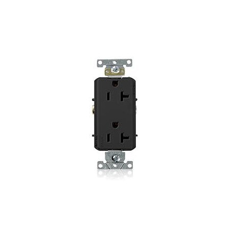 Duplex Straight Blade Receptacle, 5-20R, 20 A, 125V AC, 2 Pole, 3 Wire, Flush Mount, Grounded MPN:16342-E
